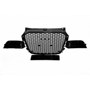 Parrilla Audi A1 2012-2015 Look RS1 Black Carcasa Antiniebla