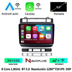 Sistema de navegación específico Android para VW Touareg 2010-2014