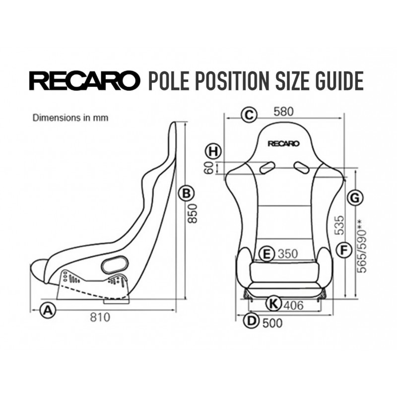 ASIENTO RECARO (TUV) POLE POSITION - VELOUR NEGRO PILOTO&COPILOTO - Imagen 2