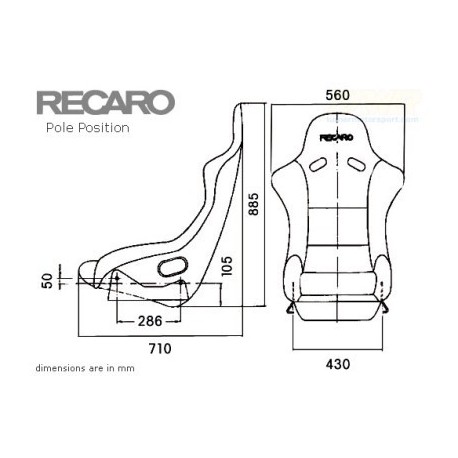 RECARO (FIA) POLE POSITION - VELOUR NEGRO PILOTO&COPILOTO - Imagen 2