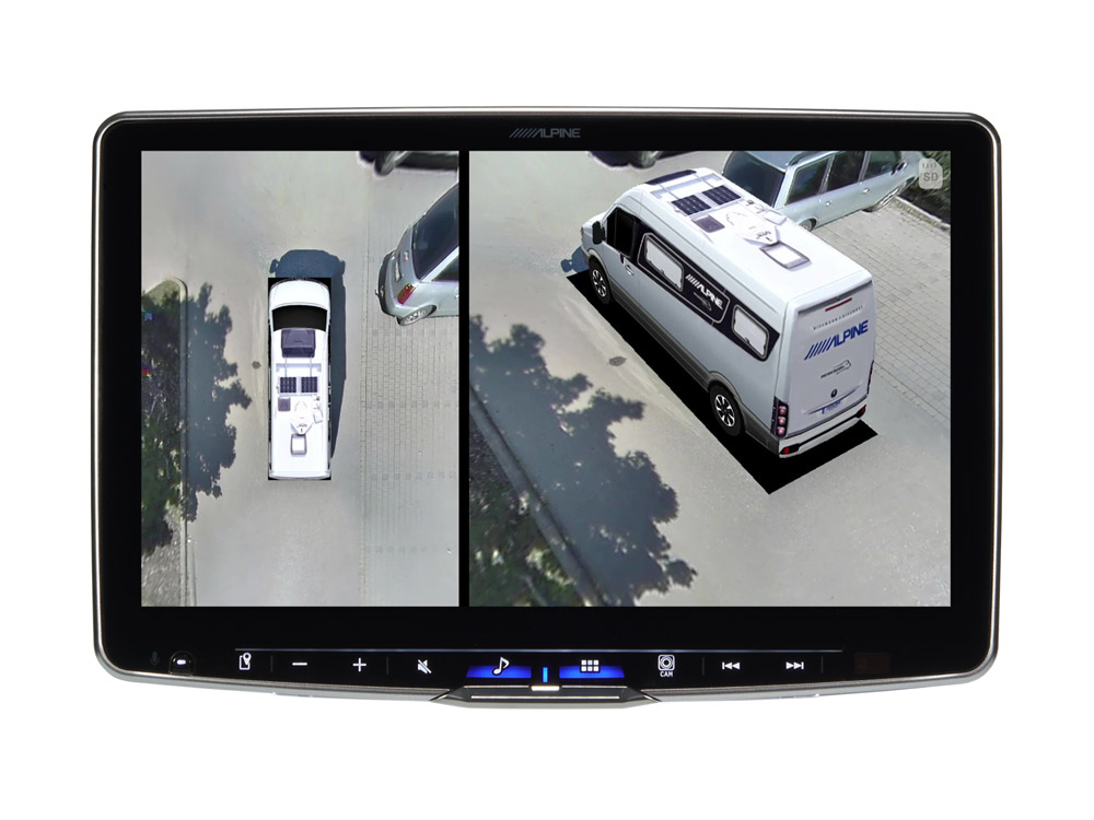 Sistema de cámaras de 360° Alpine para autocaravanas y vehículos camper elimina los puntos ciegos - Imagen 4