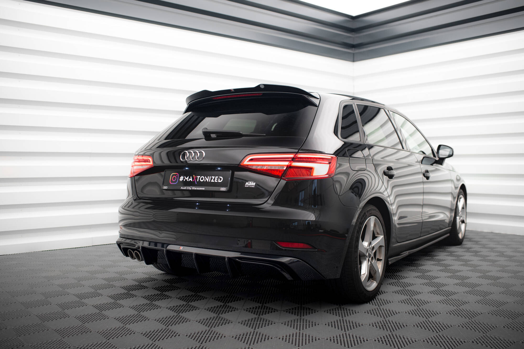 FALDÓN TRASERO AUDI A3 SPORTBACK 8V FACELIFT (VERSIÓN CON DOBLE PUNTA DE ESCAPE) - Imagen 2