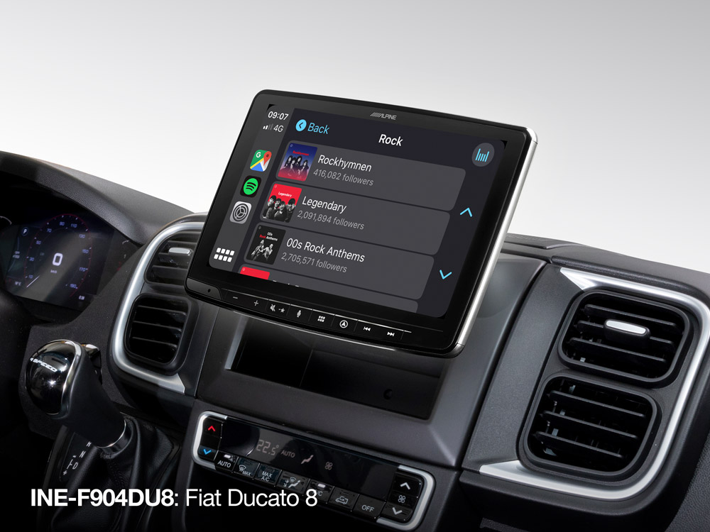 Pantalla de navegación flotante de 9” para Fiat Ducato 8 con compatibilidad con Apple CarPlay y Android Auto, radio digital DAB+ - Imagen 3