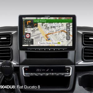 Pantalla de navegación flotante de 9” para Fiat Ducato 8 con compatibilidad con Apple CarPlay y Android Auto, radio digital DAB+