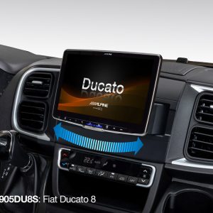 Sistema Multimeda 9” chasis 1DIN con pantalla giratoria capacitiva WXGA, con radio digital DAB+ para Fiat Ducato 8