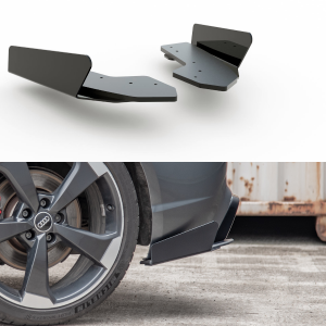 SPLITTERS LATERALES TRASEROS + FLAPS AUDI RS3 8V SPORTBACK