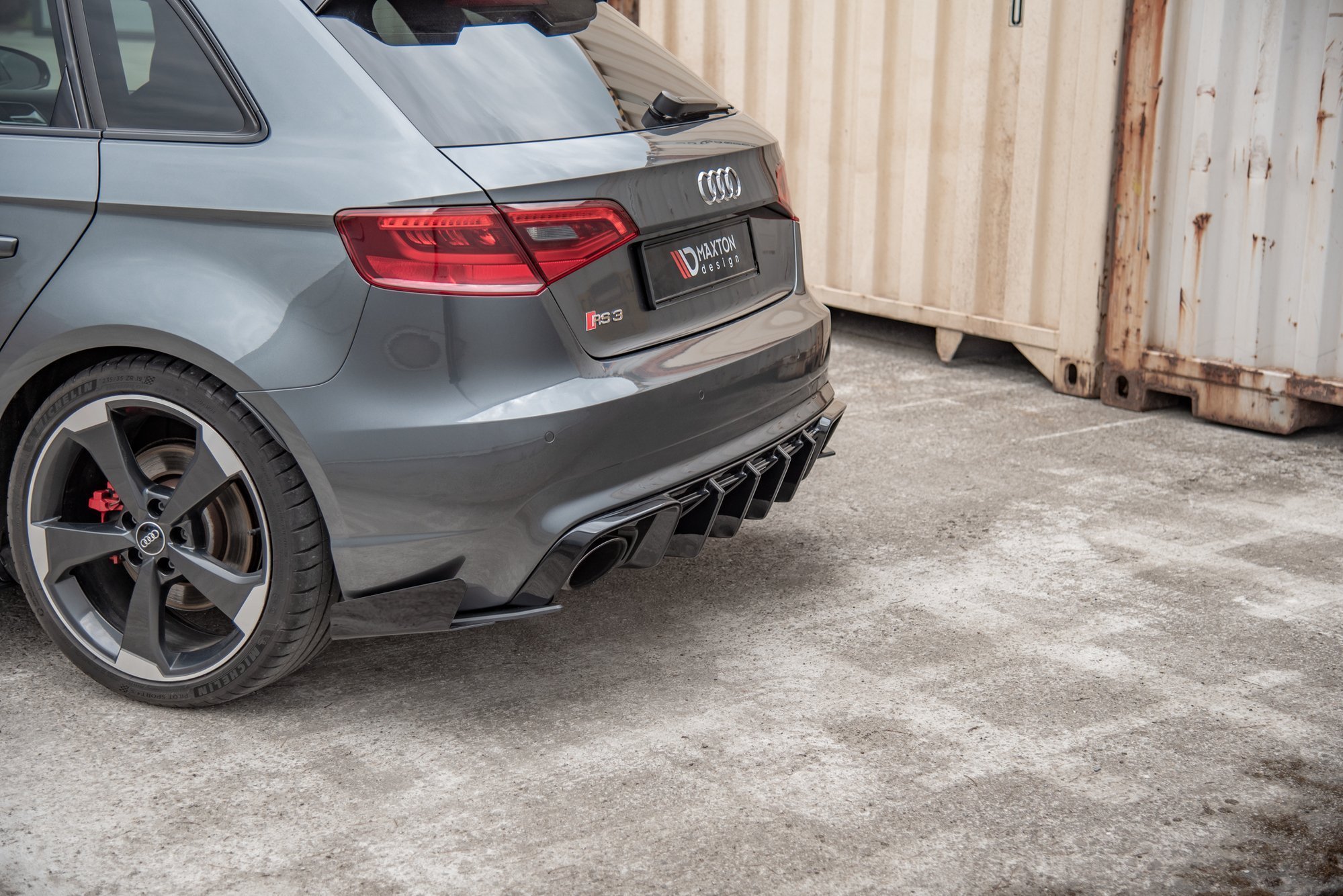 SPLITTERS LATERALES TRASEROS + FLAPS AUDI RS3 8V SPORTBACK - Imagen 5