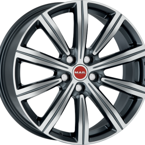 4 LLANTAS MAK BIRMINGHAM EN 22 PULGADAS CON ACABADO GUN METALLIC MIRROR FACE