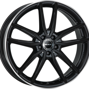 4 LLANTAS MAK EVO EN 21 PULGADAS CON ACABADO GLOSS BLACK MIRROR RING