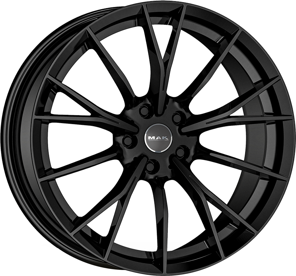 4 LLANTAS MAK FABRIKEN 19 PULGADAS CON ACABADO GLOSS BLACK