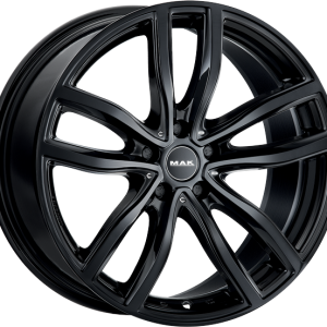4 LLANTAS MAK FAHREN 20 PULGADAS CON ACABADO GLOSS BLACK