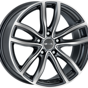 4 LLANTAS MAK FAHREN 20 PULGADAS CON ACABADO GUN METALLIC MIRROR FACE