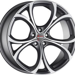 4 LLANTAS MAK LARIO EN 20 PULGADAS CON ACABADO GUN METALLIC MIRROR FACE