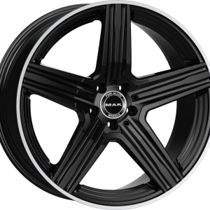 4 LLANTAS MAK LEWIS-D EN 21 PULGADAS CON ACABADO GLOSS BLACK MIRROR RING