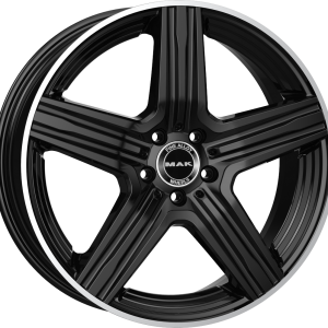 4 LLANTAS MAK LEWIS EN 21 PULGADAS CON ACABADO GLOSS BLACK MIRROR RING