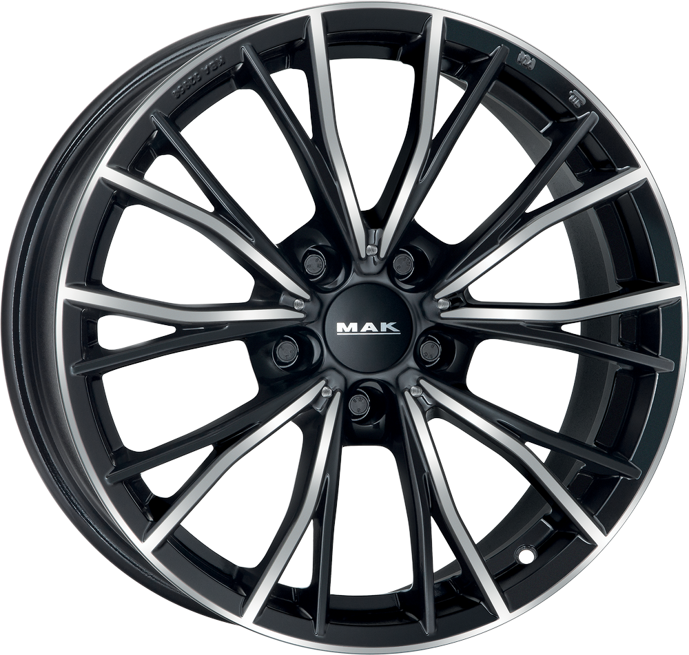 4 LLANTAS MAK MARKEN 19 PULGADAS CON ACABADO BLACK MIRROR