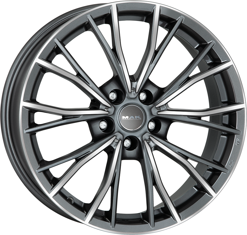 4 LLANTAS MAK MARK-DEN 20 PULGADAS CON ACABADO GUN METALLIC MIRROR FACE