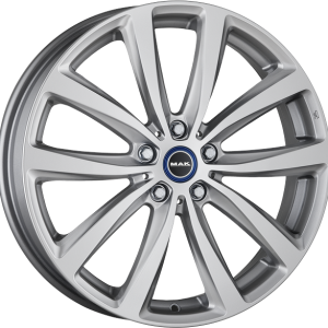 4 LLANTAS MAK WATT EN 19 PULGADAS CON ACABADO SILVER