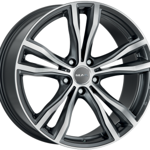 4 LLANTAS MAK X-MODE EN 21 PULGADAS CON ACABADO GUN METALLIC MIRROR FACE
