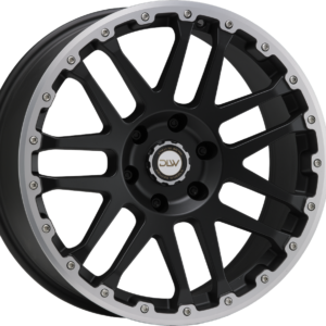 4 LLANTAS DLW COMBAT CV EN 20 PULGADAS CON ACABADO MATT BLACK LIP + CAP POLISH