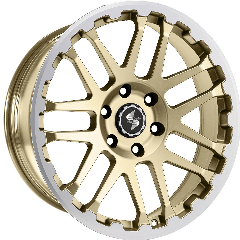 4 LLANTAS DLW COMBAT EN 20 PULGADAS CON ACABADO MATT GOLD LIP + CAP POLISH