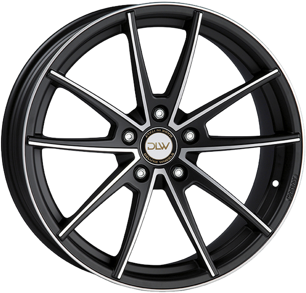 4 LLANTAS DLW MANAY-K EN 20 PULGADAS CON ACABADO MATT BLACK POLISH