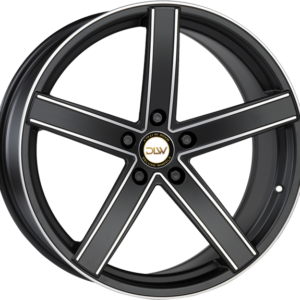4 LLANTAS DLW UROS EN 20 PULGADAS CON ACABADO MATT BLACK POLISH