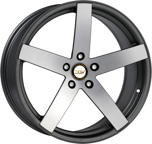 4 LLANTAS DLW UROS S EN 20 PULGADAS CON ACABADO MATT ANTHRACITE POLISH