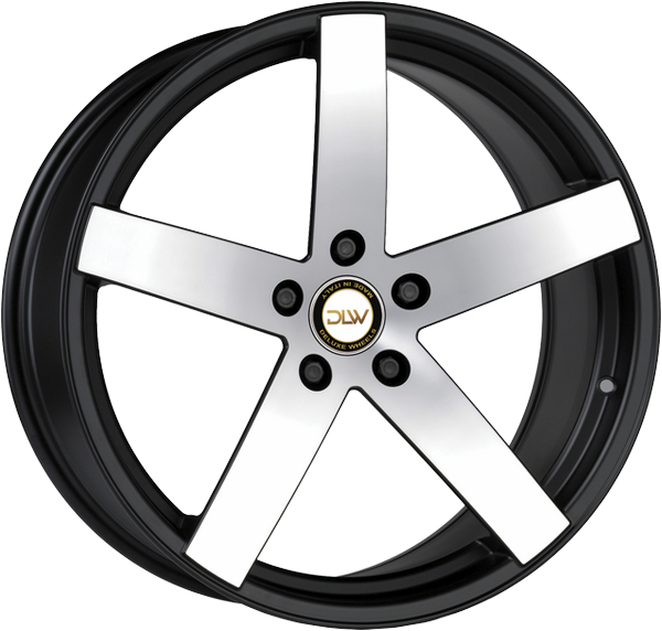 4 LLANTAS DLW UROS S EN 20 PULGADAS CON ACABADO MATT BLACK POLISH