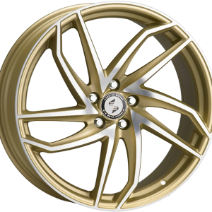 4 LLANTAS ETA BETA HERON EN 19 PULGADAS CON ACABADO MATT GOLD POLISH