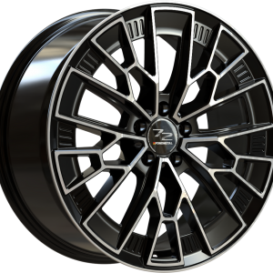 4 LLANTAS FONDMETAL 1972 EN 21 PULGADAS CON ACABADO GLOSSY BLACK MACHINED