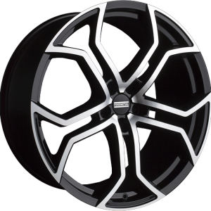 4 LLANTAS FONDMETAL 9XR EN 20 PULGADAS CON ACABADO GLOSSY BLACK MACHINED