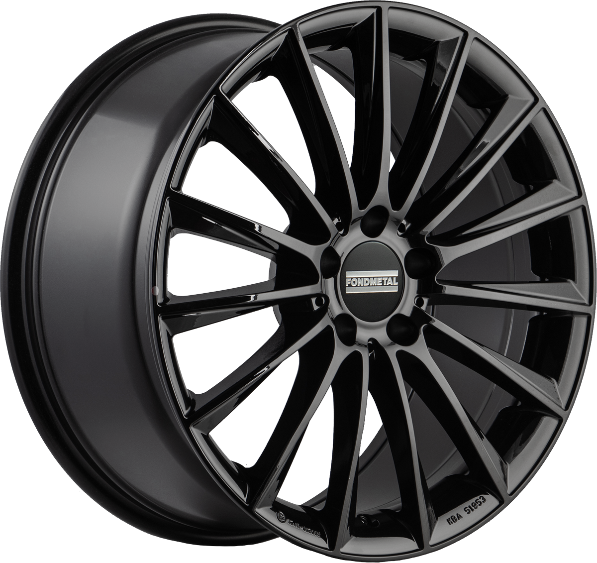 4 LLANTAS FONDMETAL AIDON EN 19 PULGADAS CON ACABADO GLOSSY BLACK