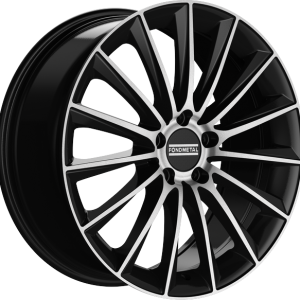 4 LLANTAS FONDMETAL AIDON EN 18 PULGADAS CON ACABADO GLOSSY BLACK MACHINED