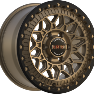 4 LLANTAS FONDMETAL BLUSTER EN 17 PULGADAS CON ACABADO MATT BRAUN BLACK LIP