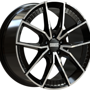 4 LLANTAS FONDMETAL ELATHA EN 18 PULGADAS CON ACABADO GLOSSY BLACK MACHINED