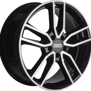 4 LLANTAS FONDMETAL KOROS EN 16 PULGADAS CON ACABADO GLOSSY BLACK MACHINED