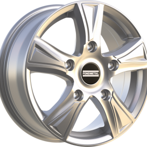 4 LLANTAS FONDMETAL PRO1 EN 16 PULGADAS CON ACABADO GLOSSY SILVER