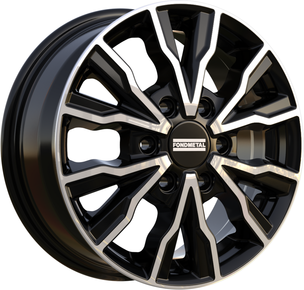 4 LLANTAS FONDMETAL PRO2 EN 16 PULGADAS CON ACABADO GLOSSY BLACK MACHINED