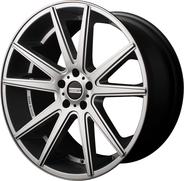 4 LLANTAS FONDMETAL STC-10 EN 22 PULGADAS CON ACABADO GLOSSY SILVER