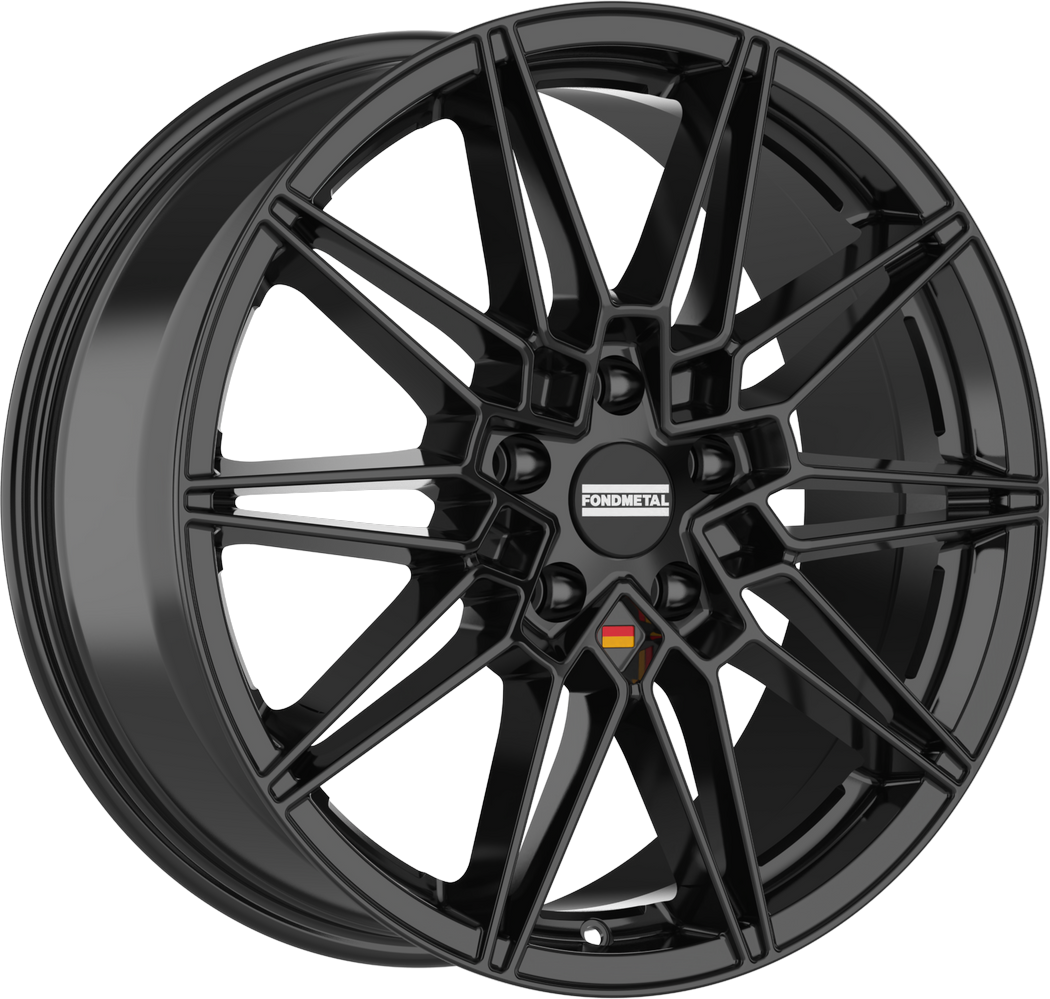 4 LLANTAS FONDMETAL THOE EN 18 PULGADAS CON ACABADO GLOSSY BLACK