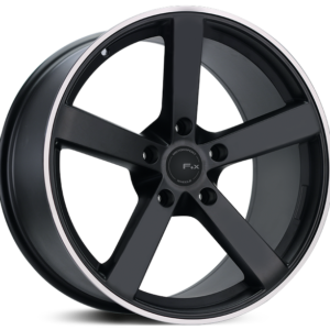 4 LLANTAS FOX MS003 EN 18 PULGADAS CON ACABADO MATT BLACK W/ POLISHED LIP