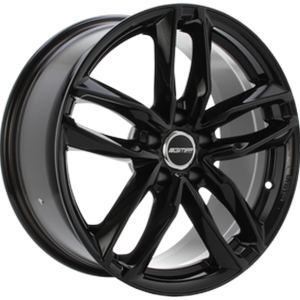 4 LLANTAS GMP ATOM EN 17 PULGADAS CON ACABADO GLOSSY BLACK