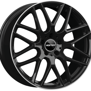 4 LLANTAS GMP BERGHEM EN 23 PULGADAS CON ACABADO BLACK DIAMOND LIP
