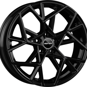 4 LLANTAS GMP CARTESIO EN 18 PULGADAS CON ACABADO GLOSSY BLACK
