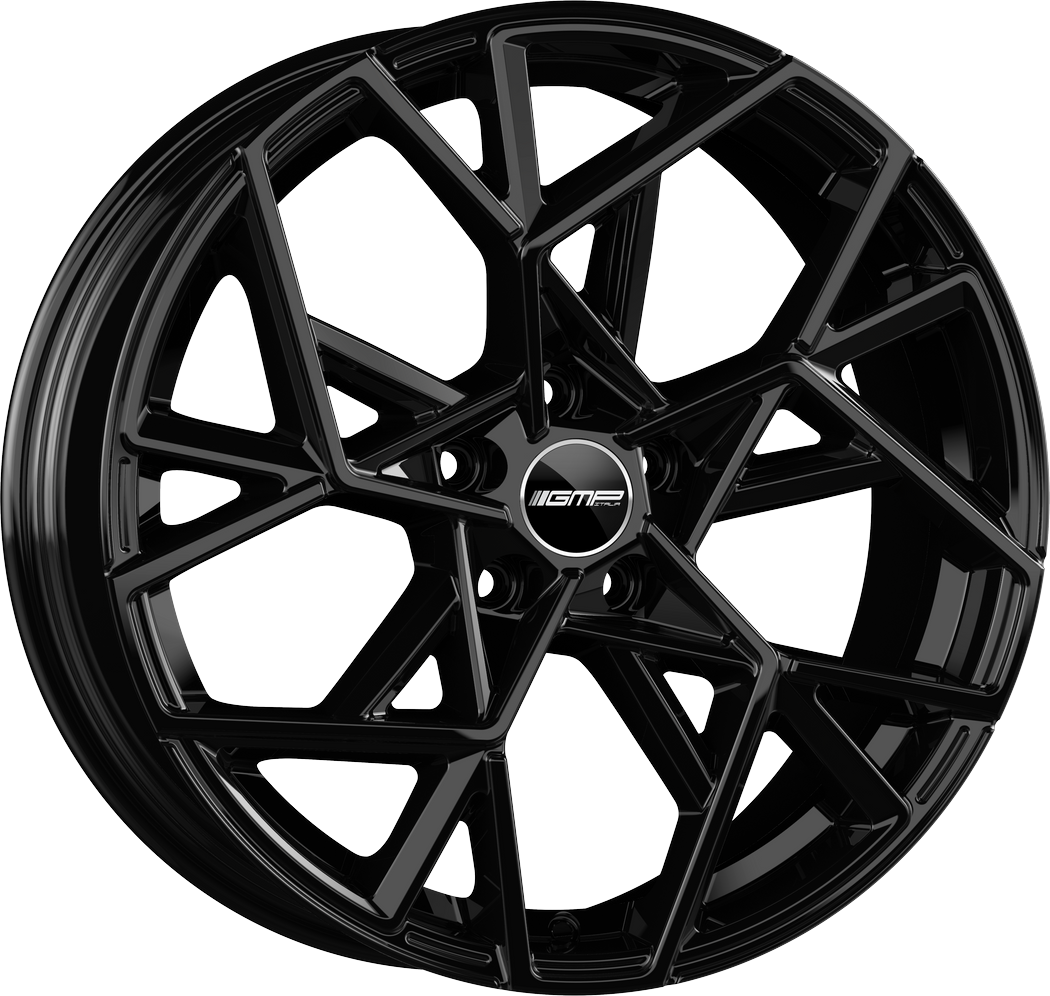 4 LLANTAS GMP CARTESIO EN 18 PULGADAS CON ACABADO GLOSSY BLACK