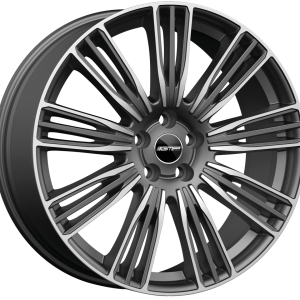 4 LLANTAS GMP COVENTRY EN 22 PULGADAS CON ACABADO MATT ANTHRACITE DIAMOND