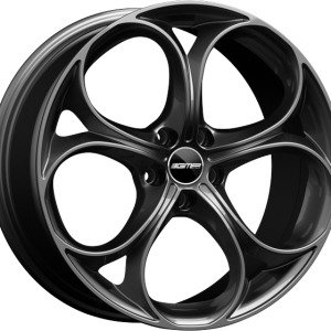 4 LLANTAS GMP DRAKE EN 18 PULGADAS CON ACABADO GLOSSY ANTHRACITE DARK