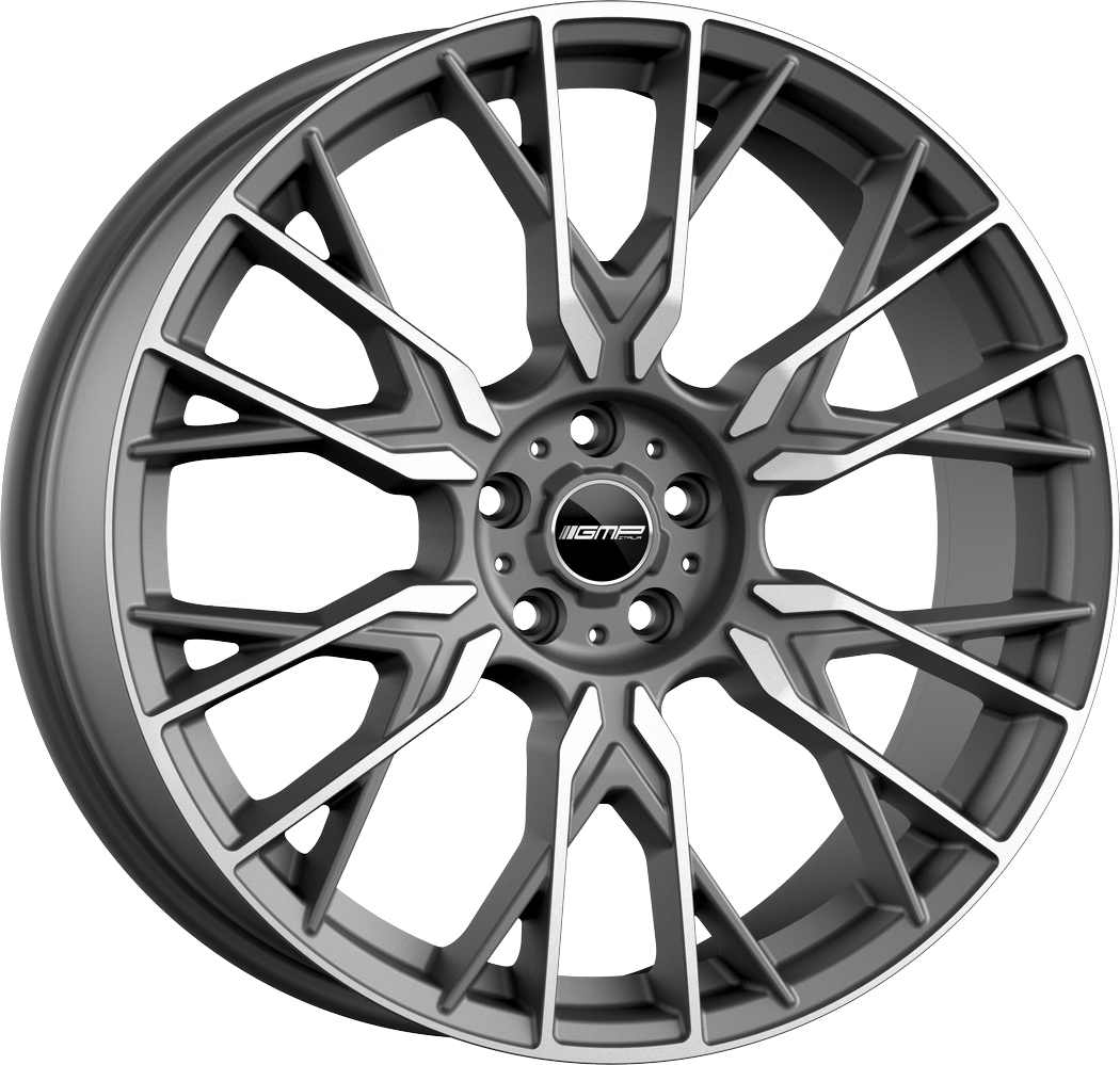 4 LLANTAS GMP FENDER EN 22 PULGADAS CON ACABADO MATT ANTHRACITE DIAMOND