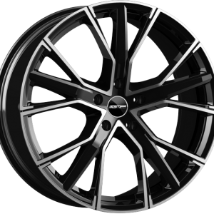 4 LLANTAS GMP GUNNER EN 18 PULGADAS CON ACABADO BLACK DIAMOND